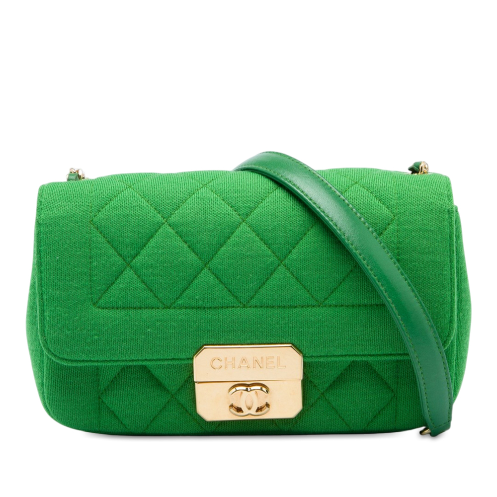 Pre-Loved Chanel Mini Jersey Chic With Me Flap